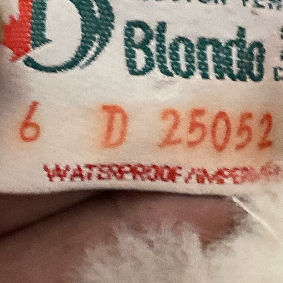 Vintage Blondo Waterproof Leather Sheep Fur Lined Hiking Moto Boots size 6 - Picture 11 of 12